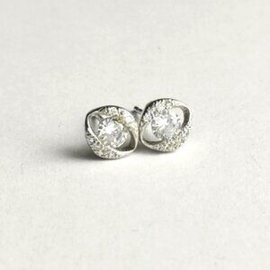 CZ Sterling silver stud earrings